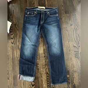 Men’s Big Star Dark Blue Straight Jeans